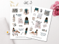 Preview: Mädchen Bücher Sticker Set